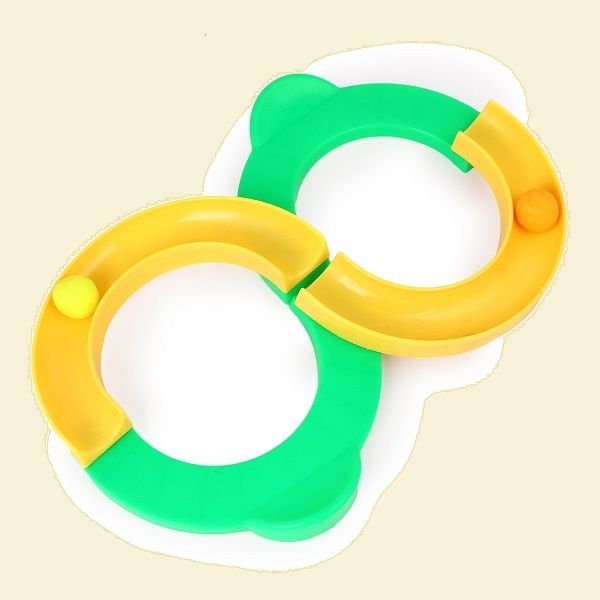 8 Shape Infinite Loop Interaction Creative Track Toy with 2 bouncing ball New-image-44