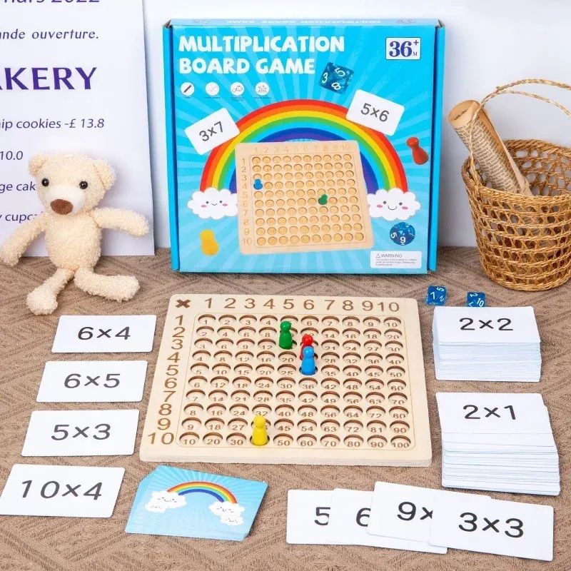 poksi Wooden Multiplication Table Board Game for Kids | Maths Learning Toy-picture-34