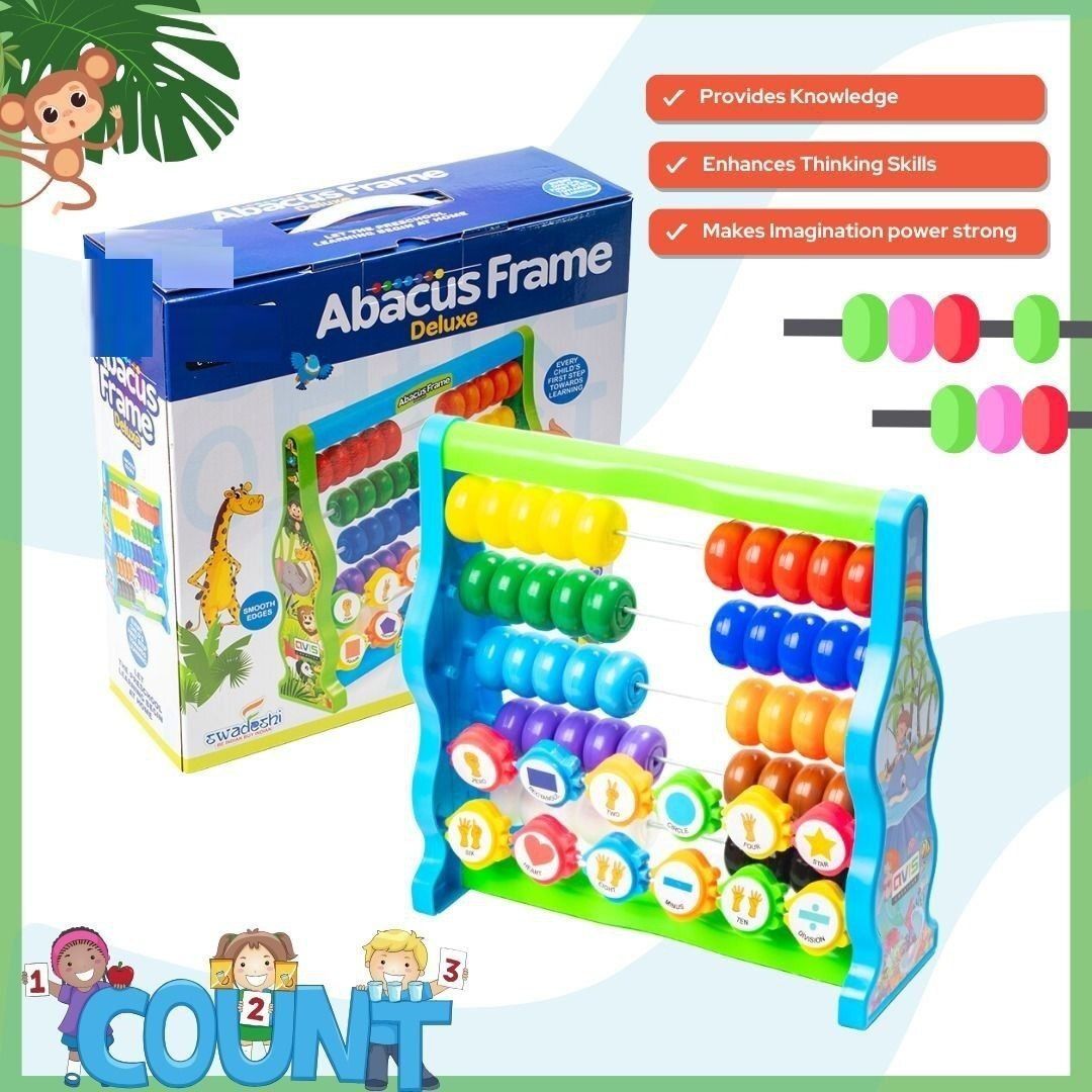 Abacus Frame Deluxe Educational Toy Counting Learning Kit Z1-image-19