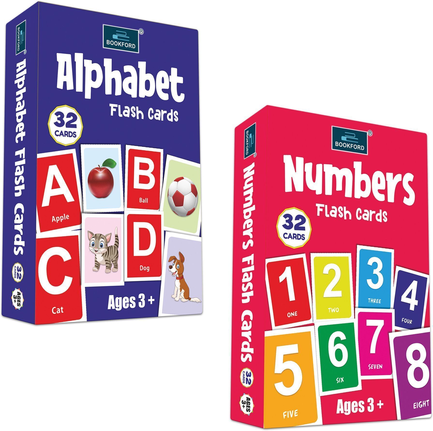 Flash Cards - Set of 2 Flash cards For Kids - Alphabet, and Numbers-image-34