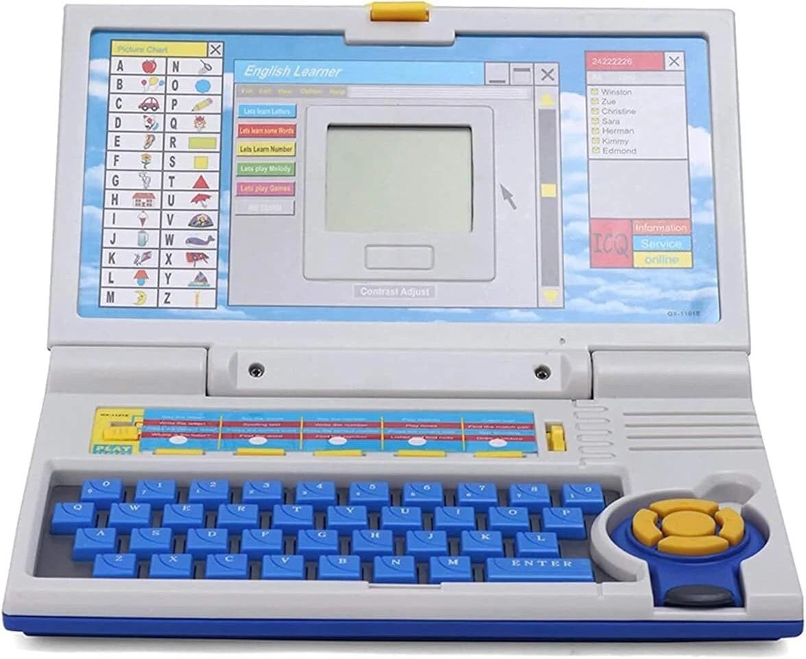 Learning Laptop with Alphabet & Number Chart,LED Display Activity Set for kids-image-37