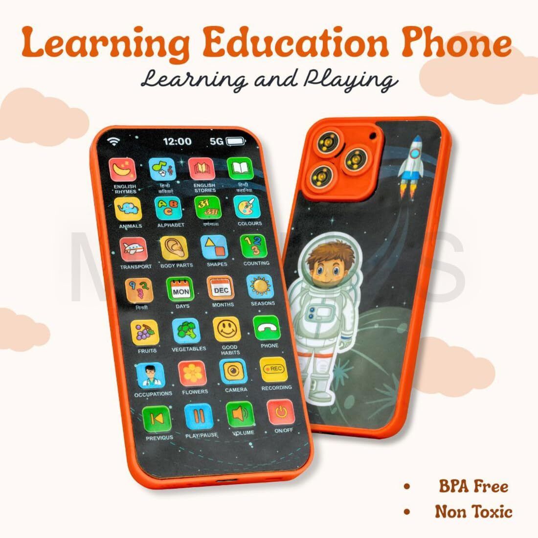 Toy Phone for Kids Mini Phone Kids Mobile Toy Learning Toy for Kids-image-16