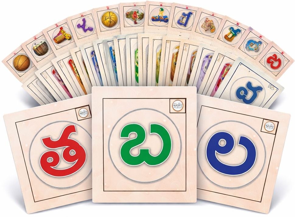 Telugu Flashcards Lesson wise for 1st class - 4X4 inches (Each card)-image-7