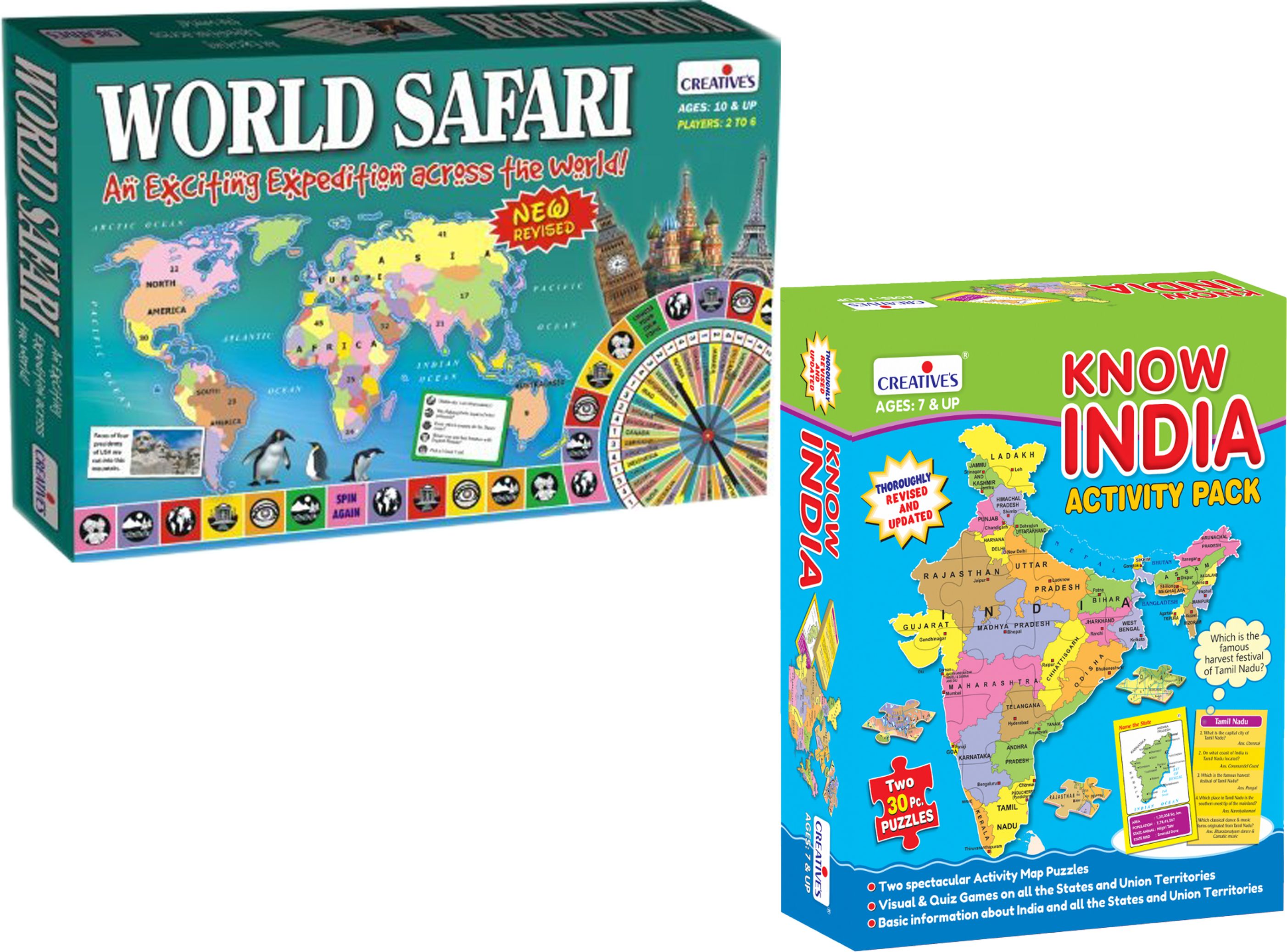 World Senior & Know India Activity Combo Pack Geography Learning Games-image-23