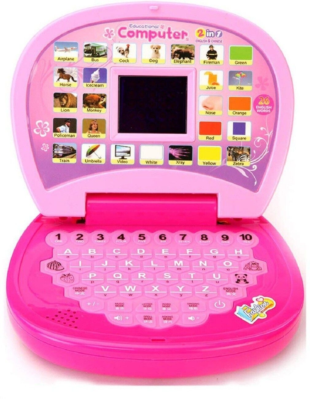Educational Learning Kids Laptop With LED Display & Music - 2011