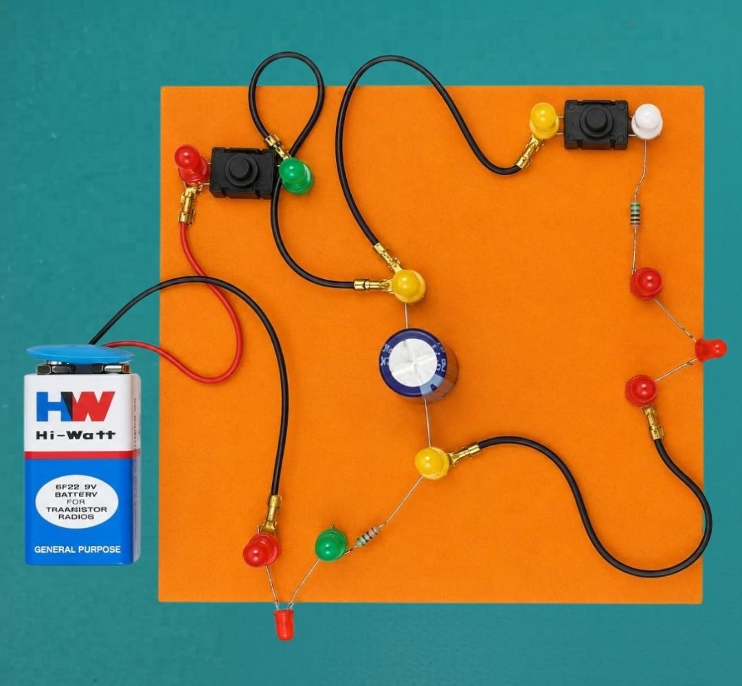 erhindia DIY Physics Science Project Charging and Discharging Capacitor Working Model-picture-7