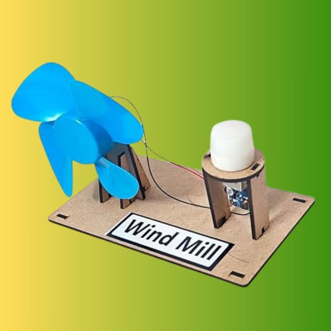 erhindia Class 6 School Wind Mill Project Kit for Kids Working Model Science Toy Use-picture-6