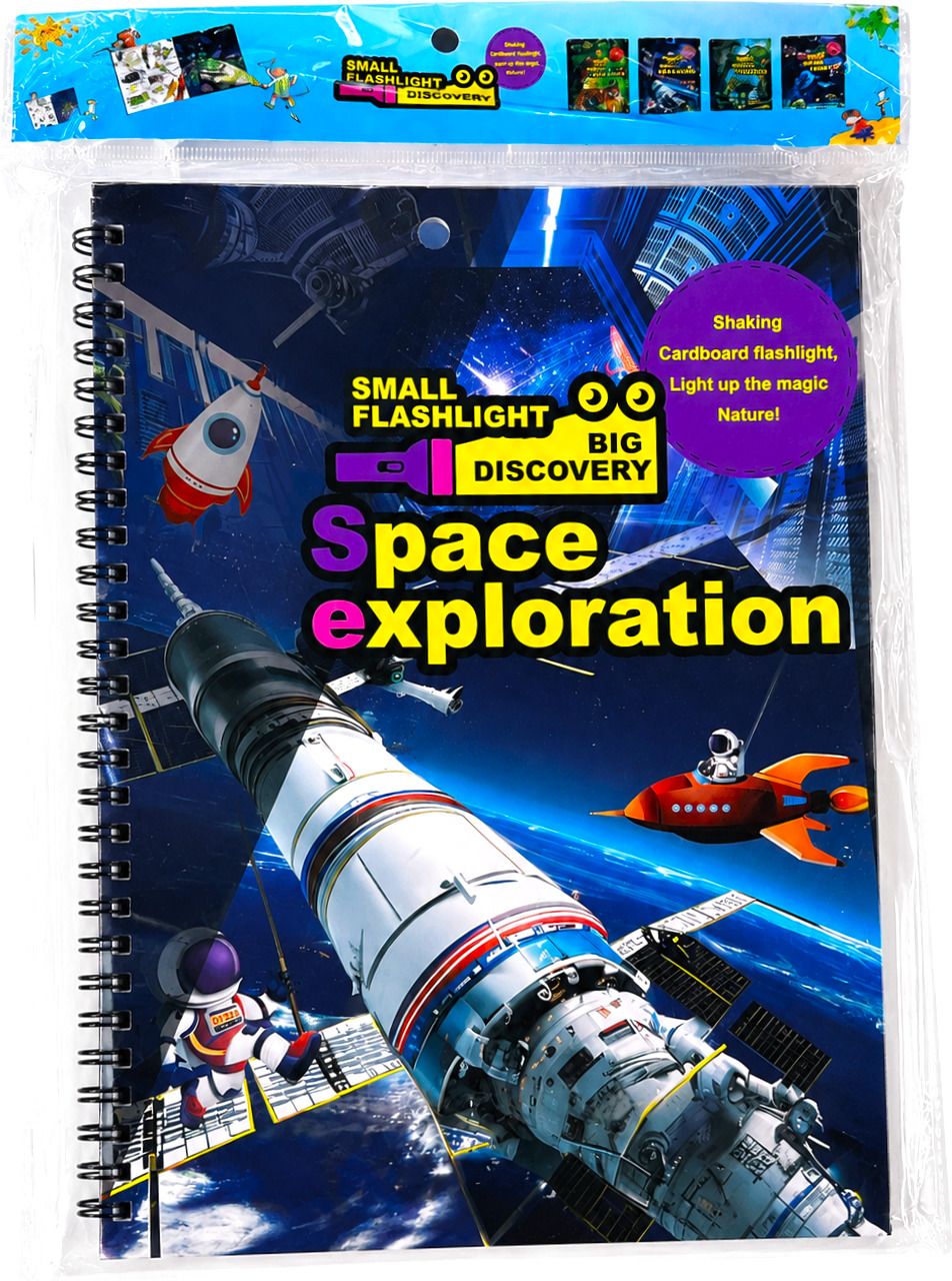 arka enterprise Space Exploration Flashlight Discovery Book for Kids|STEM Learning Activity Kit-picture-41
