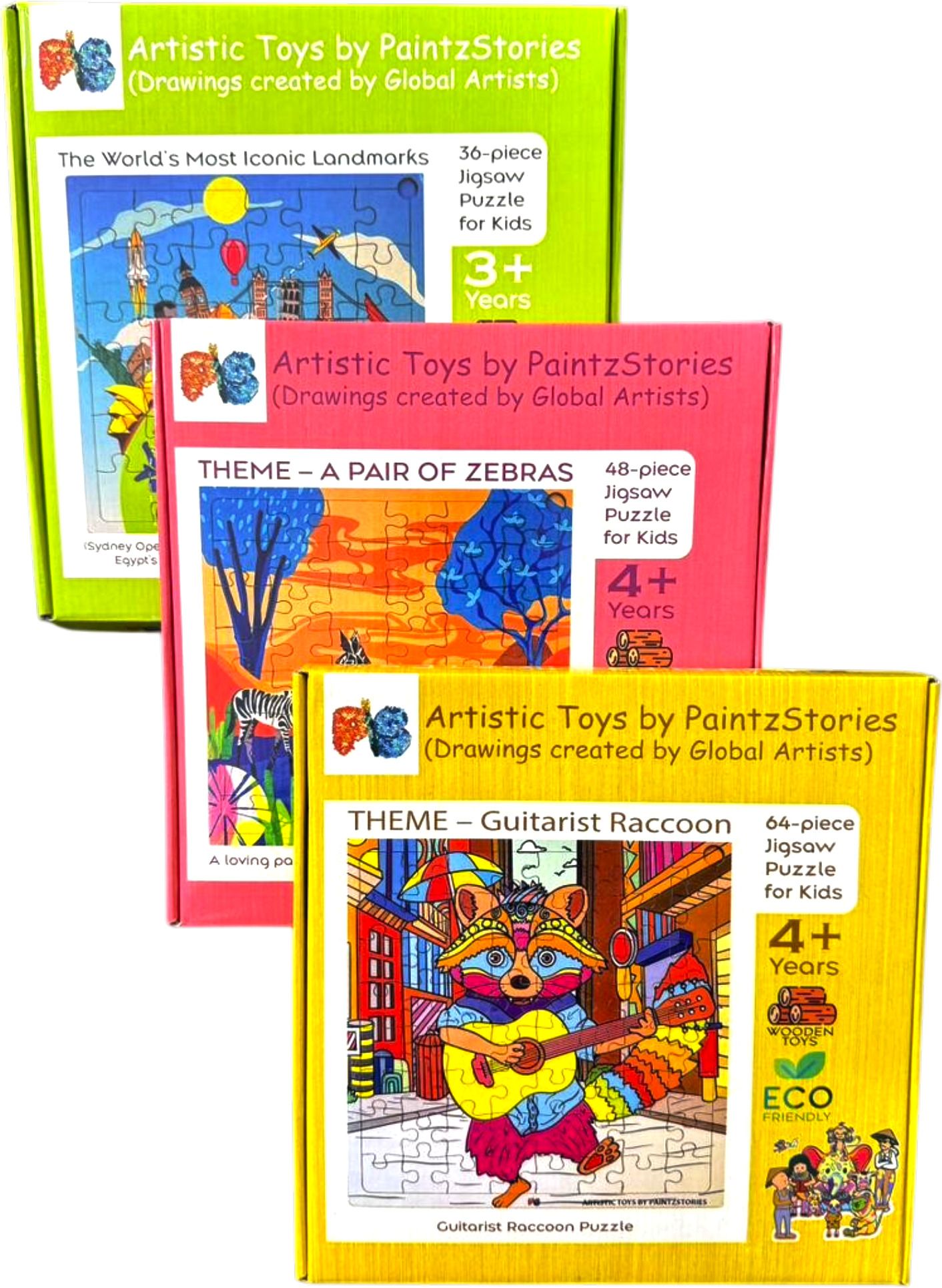 Artistic Wooden Puzzle Combo-set of 3-image-19