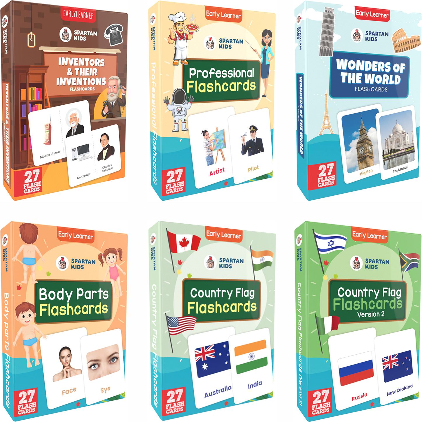 Flash card For Kids Early Learning Easy & Fun way of Learning(Combo Set)