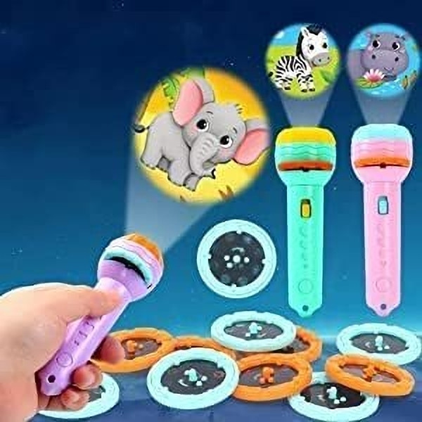 asra collections Mini Projector Torch Flashlight for Kids image 1