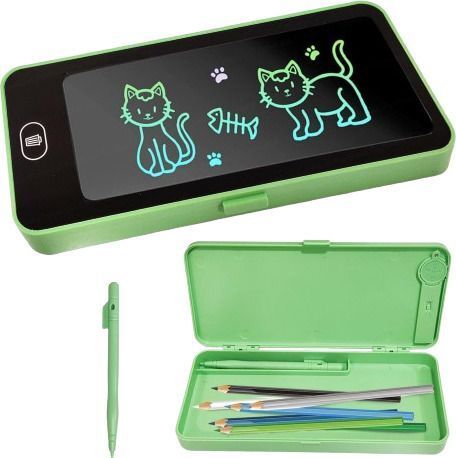 joujou Portable lcd writing tablet erasable drawing board with stylus-picture-13