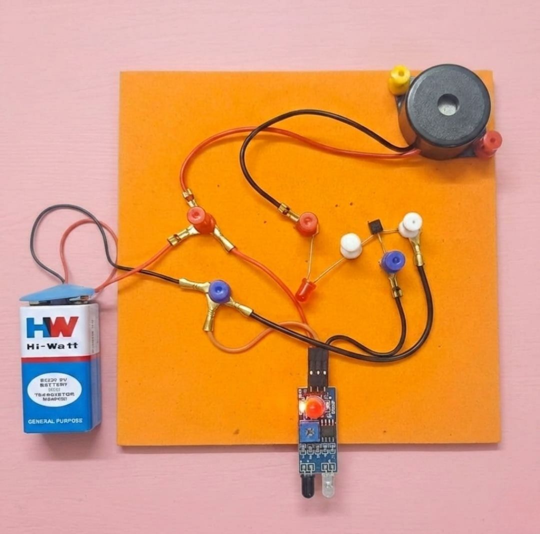 erhindia IR Sensor Intruder Alarm Security System Electronics STEM Working Model Kit-picture-31