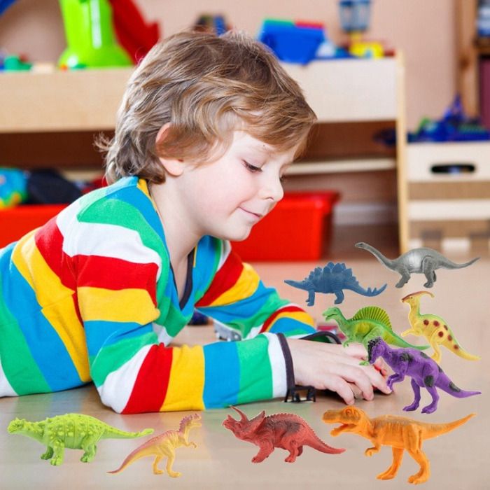 oango Learning toy 12 Piece Cartoon Dinosaur Animal Toy Playset for Kids-picture-22
