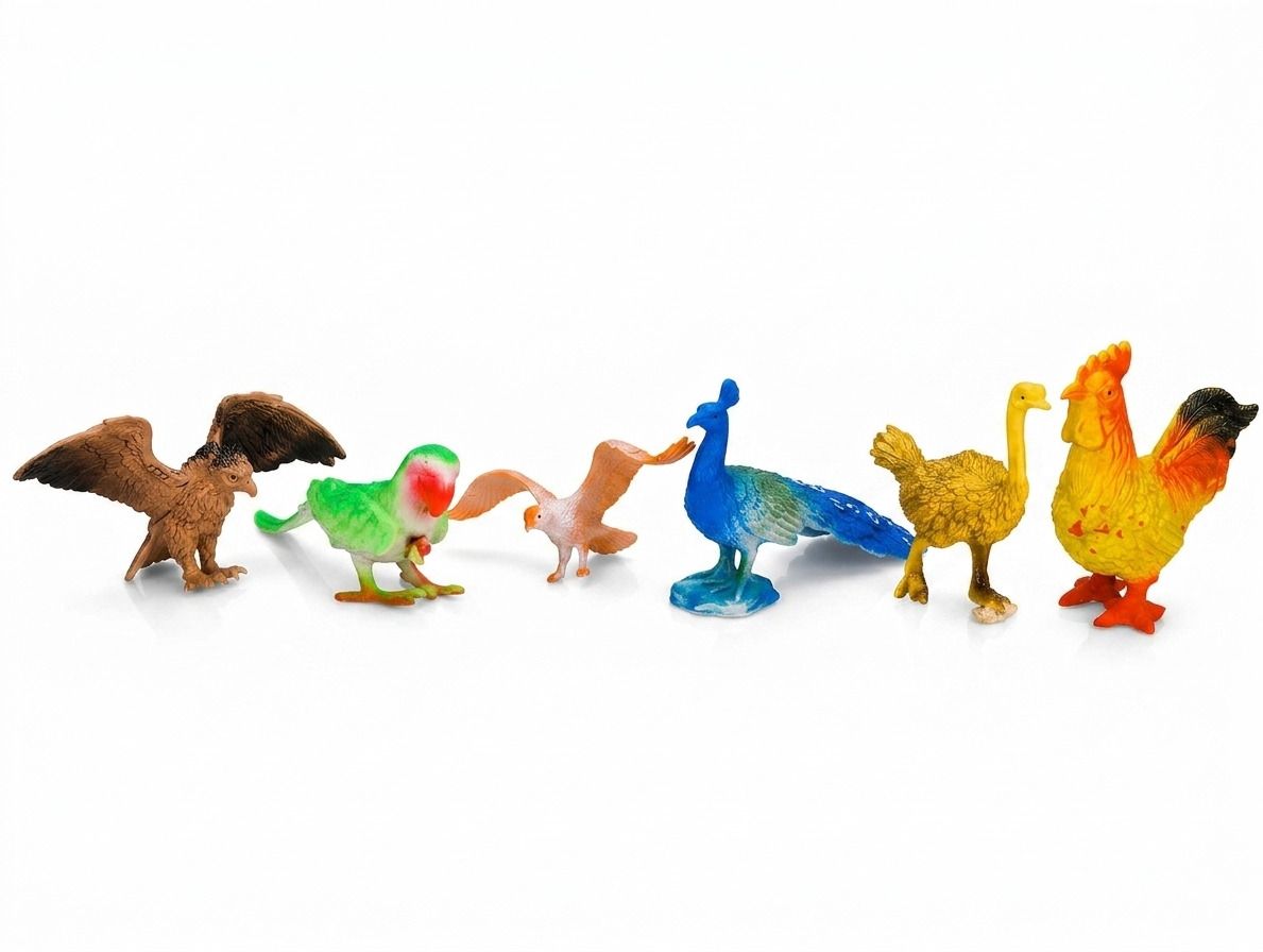 shop93 store Realistic 3D Bird Figure Educational Play Set (Pack of 6)-picture-0