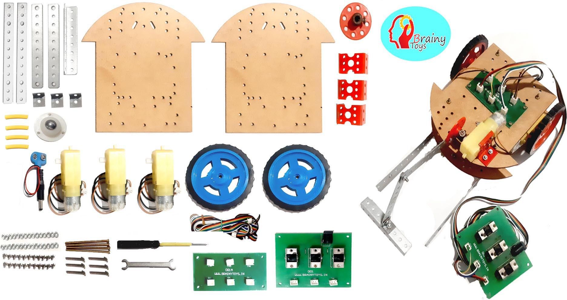 Bot Kit, football playing bot Plastic And Metal Kit Educational Gift-image-42