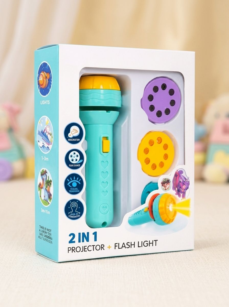 rr enterprise 10 Screen-Free Interactive Projector Torch Toy for Toddlers-picture-10