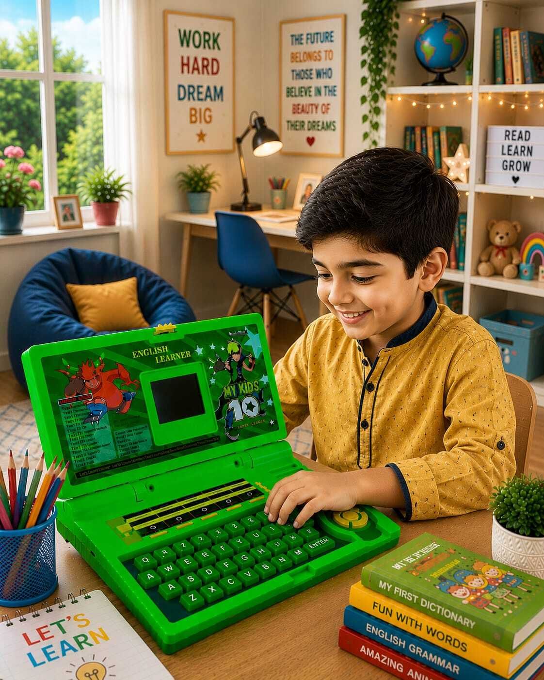intelligent 20 Fun Activity Learning(IND*55) Machine, Words, Games,-picture-10