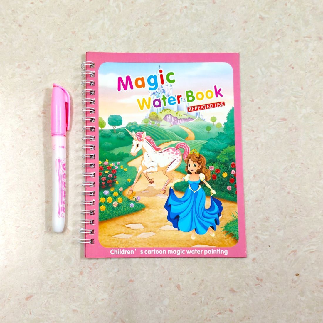 Reusable Magic Water Book (Pink Theme) Mess-Free Educational Activity Book-image-18