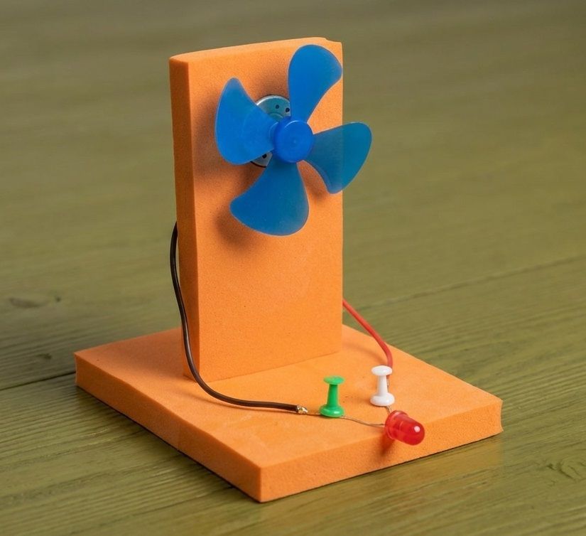 erhindia DIY Windmill LED Light Educational STEM Science Project Kit for School Kids-picture-14