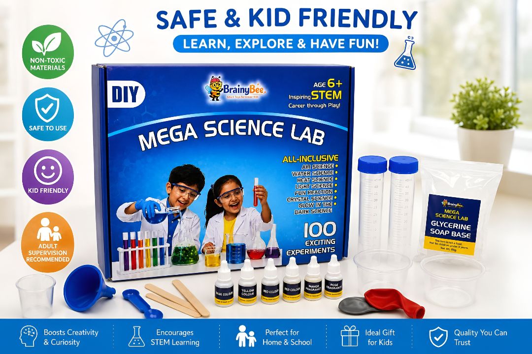 brainybee Chemistry Set for Kids| Science Lab Kit with 100 Experiments |Educational Gift-picture-14