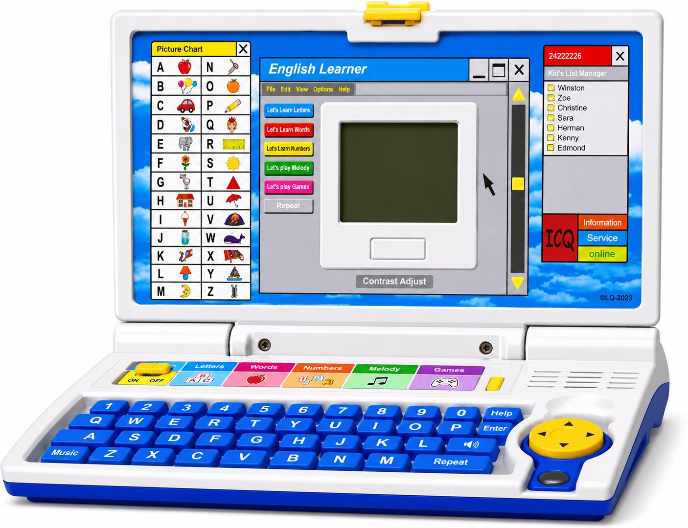 Educational Computer ABC and 123 Learning Kids Laptop with LED Display and Music-image-18