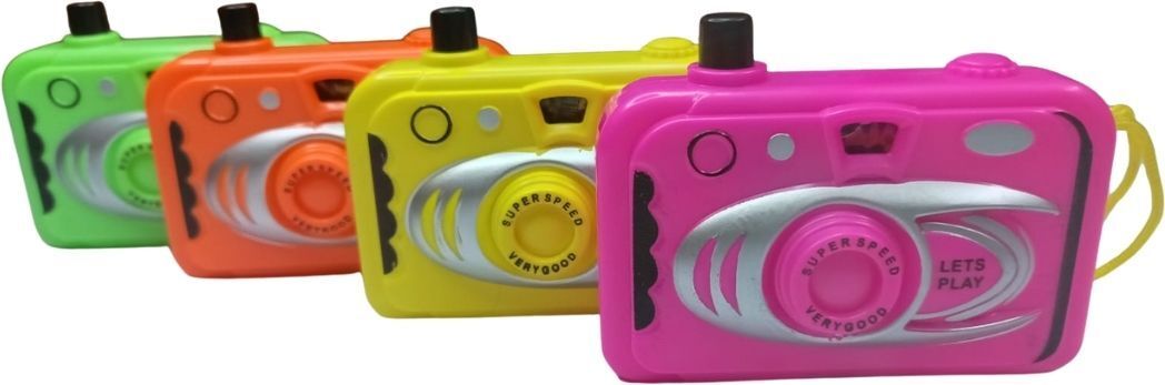 moohfat Kids Toy Camera with Landmark Slides No Battery 3+Years Pack of 1 (Random Color)-picture-22