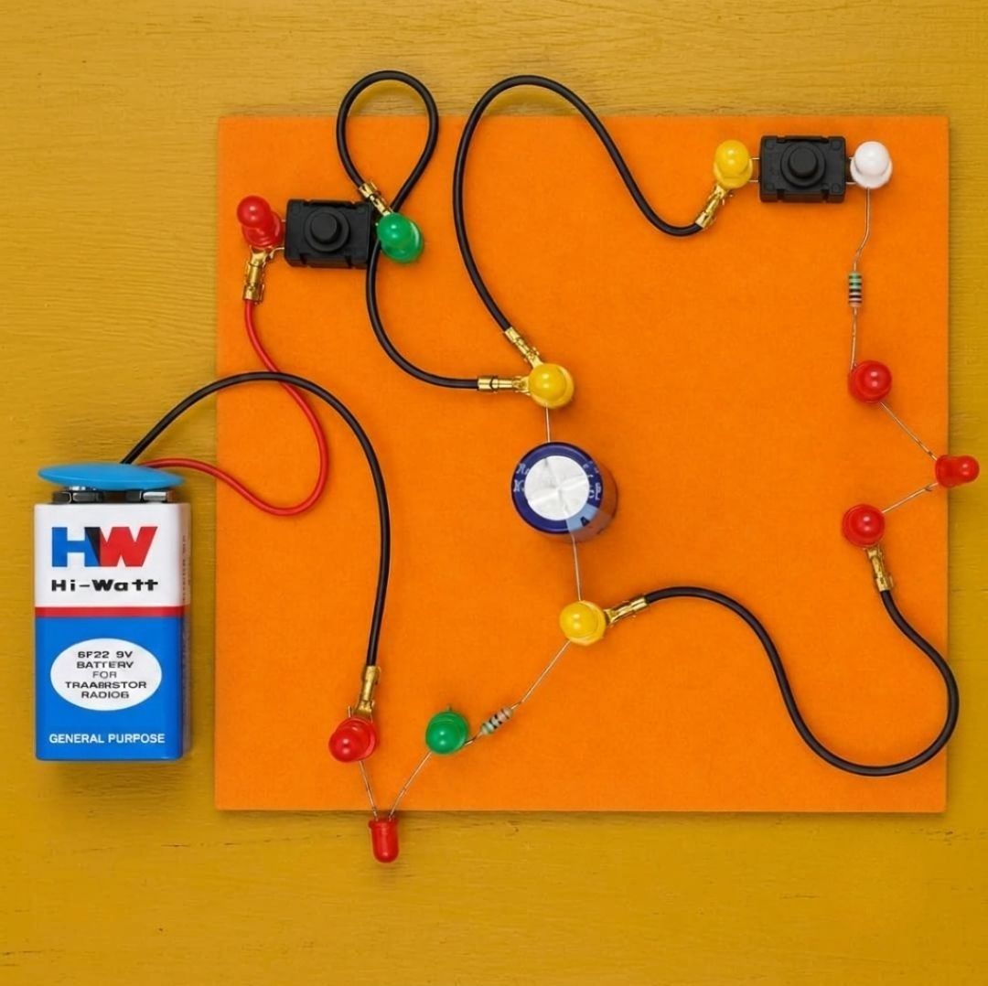 erhindia DIY Charging and Discharging Capacitor School Science Working Model STEM Kit-picture-15