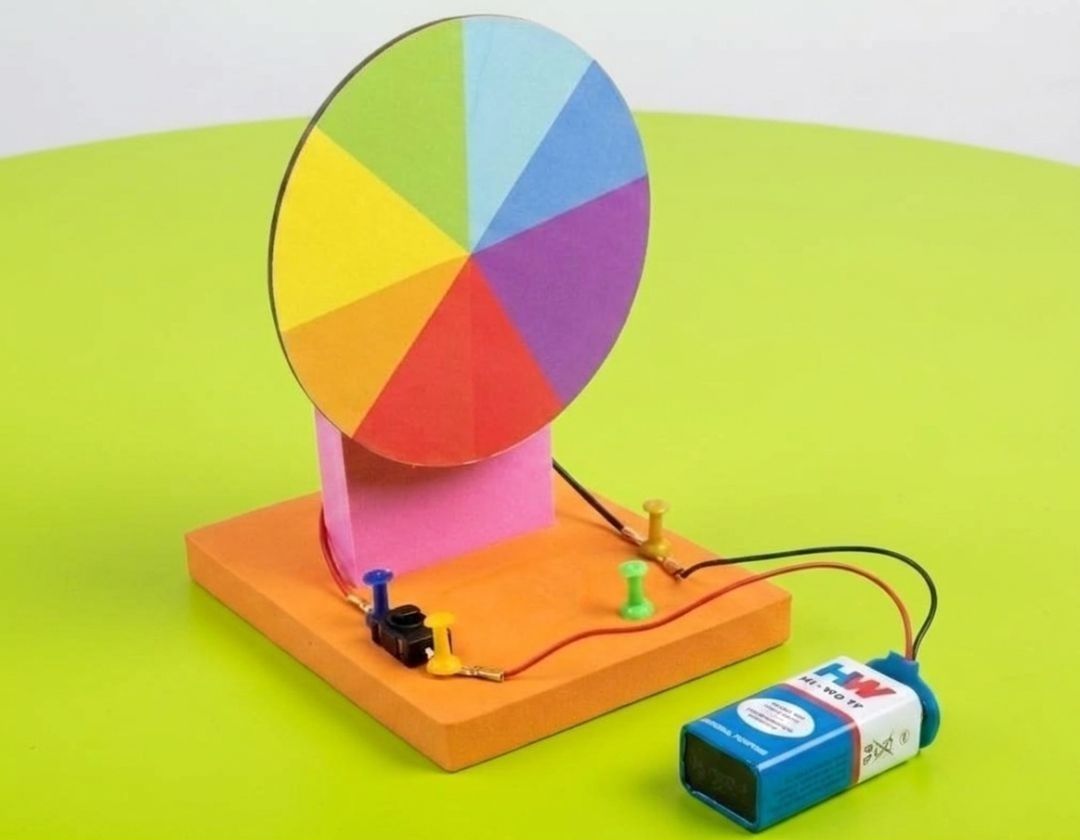 erhindia DIY Newton's Disc STEM Educational Project Science Experiment Model Kit-picture-45