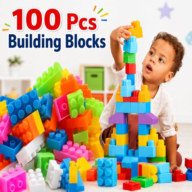 Building Blocks 100+ Pcs Building Blocks Kids Toys-image-41