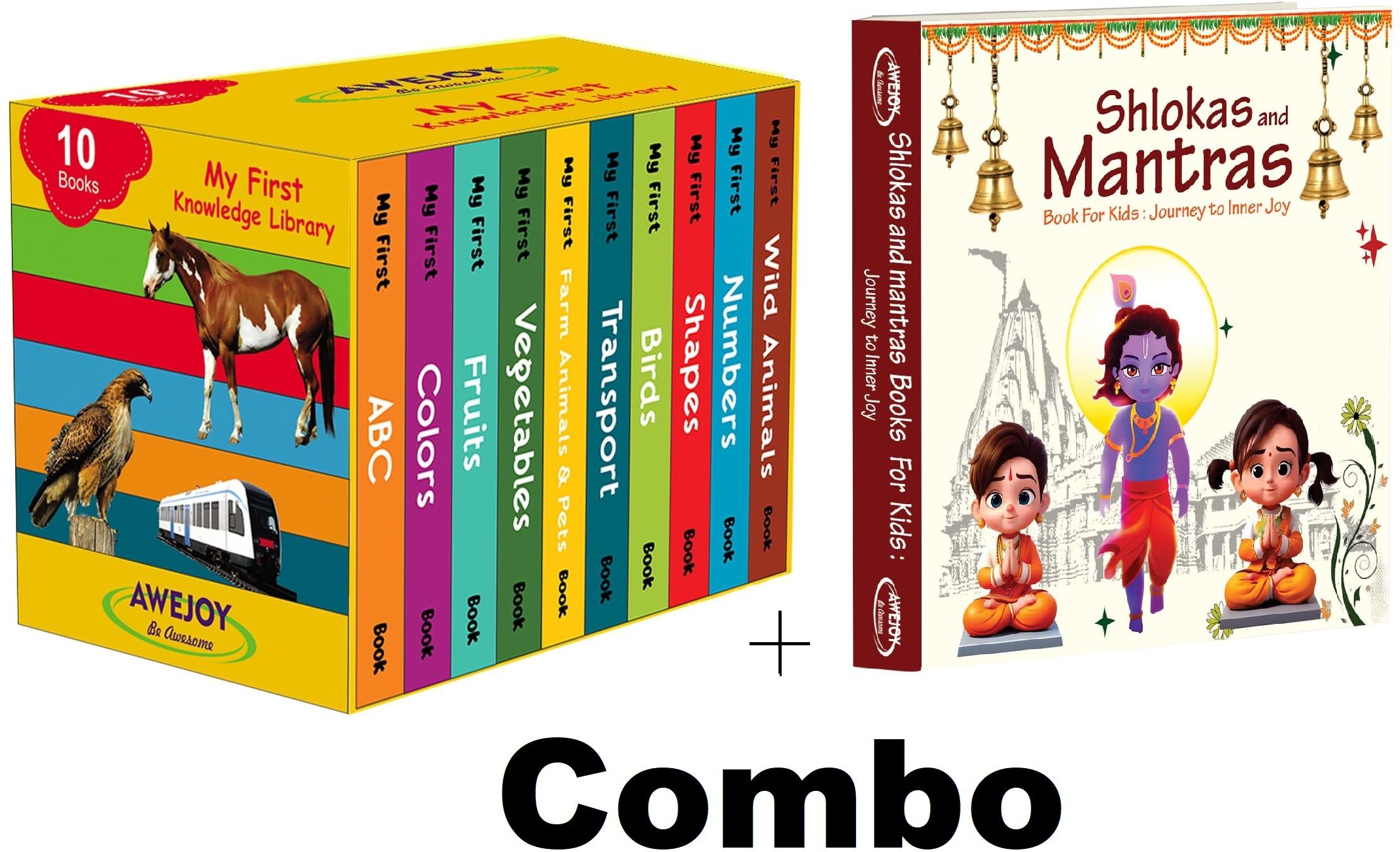 My First Knowledge Library: 10 Board Books & Shlokas and Mantras Board Book
