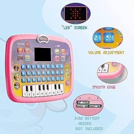 Educational Learning Kids Laptop Tablet Computer Plus Piano-image-16