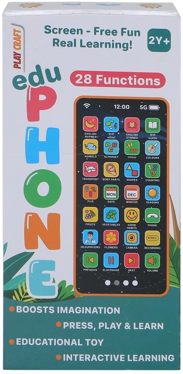 laygara Phone Learning Toy – 28 Function rechargeable Musical Mobile Toy for Kids-picture-39