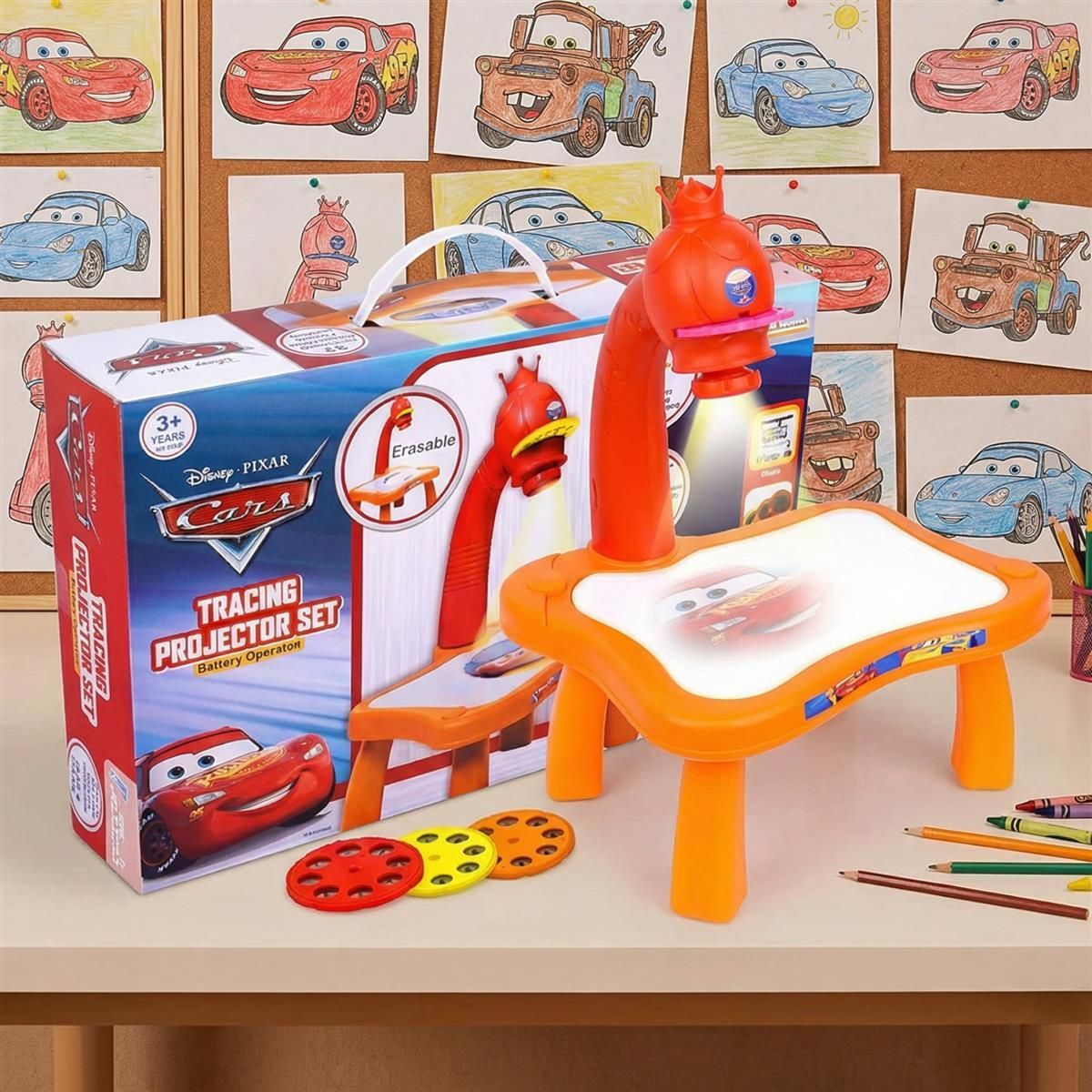 kriiddaank Pixar Cars Tracing Projector Set-picture-21