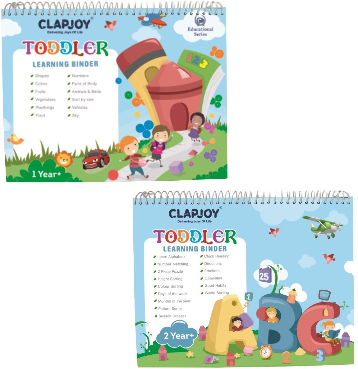 clapjoy Velcro Preschool Learning Montessori Busy Book for kids (Combo)-picture-23