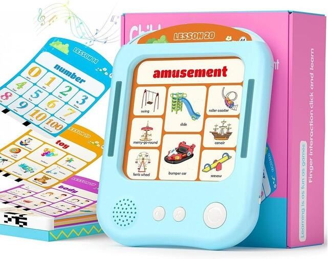 vijvik Victory Toys Pink Rechargeable Talking Flash Card Toy-picture-18
