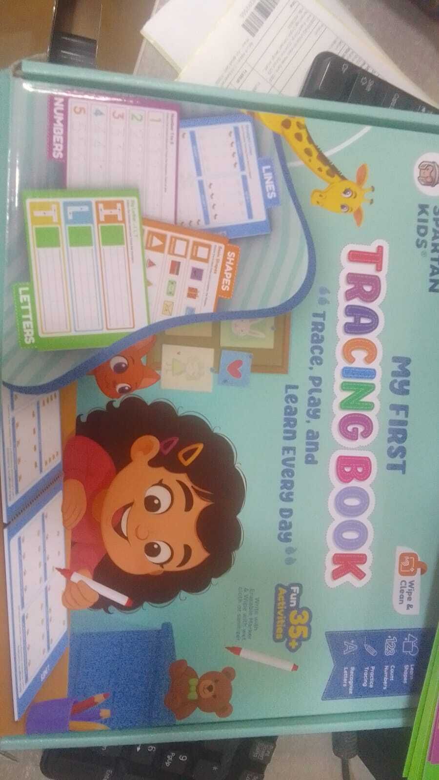 Learning Tracing Book for Kids with Reusable Sheets, Alphabet, Numbers & Shapes-image-21