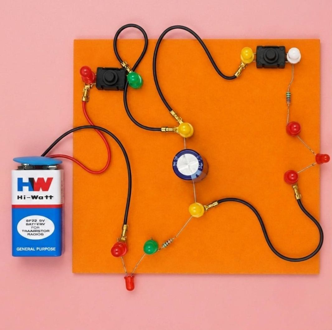 erhindia STEM Learning DIY Charging and Discharging Capacitor Science Project Model-picture-12