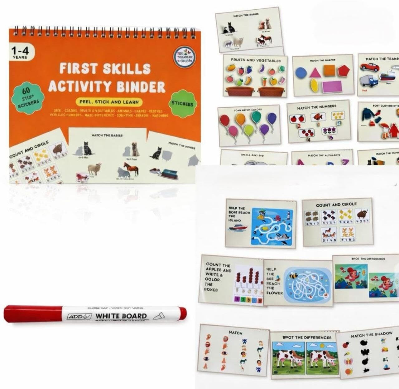 the treasure world Montessori Busy Activity Book for Kids 2-5 Years Toddler Learning Binder-picture-12