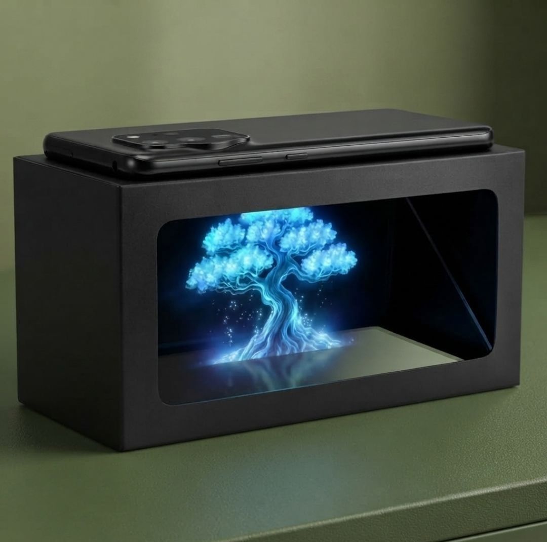 erhindia DIY 3D Smartphone Hologram Projector Physics Optical Illusion STEM Kit-picture-14