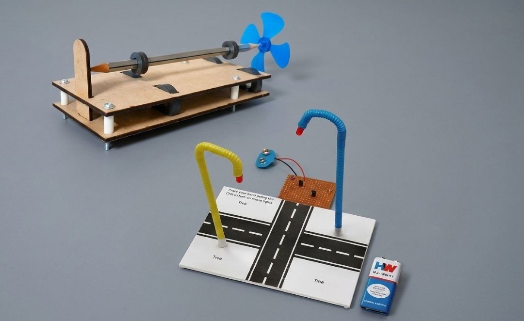 erhindia Science Project Working Model Magnetic Levitation Pencil Street Light STEM Kit-picture-42