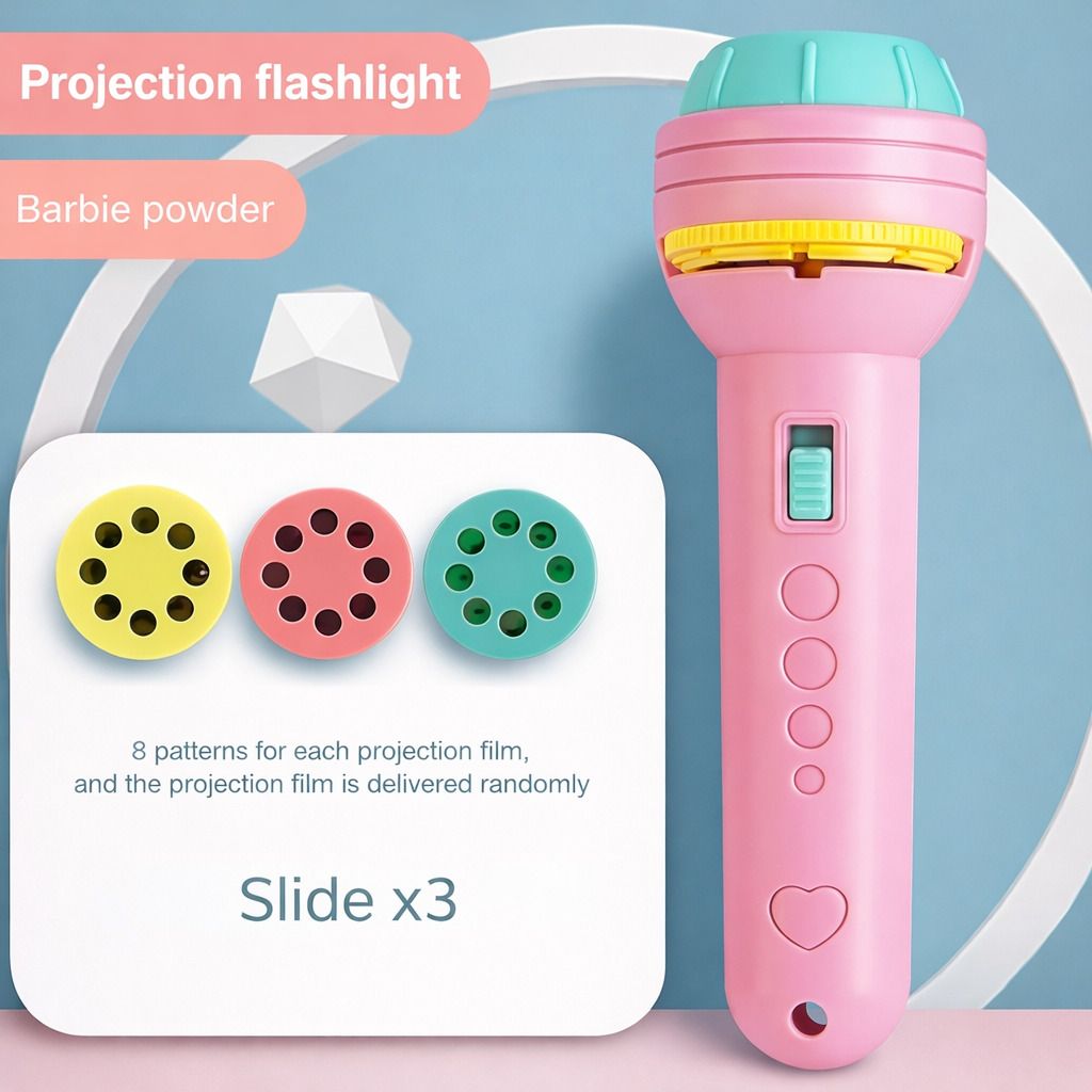 Animal Projection Flashlight Toy for Kids, LED Cartoon Slide Projector Torch-image-14
