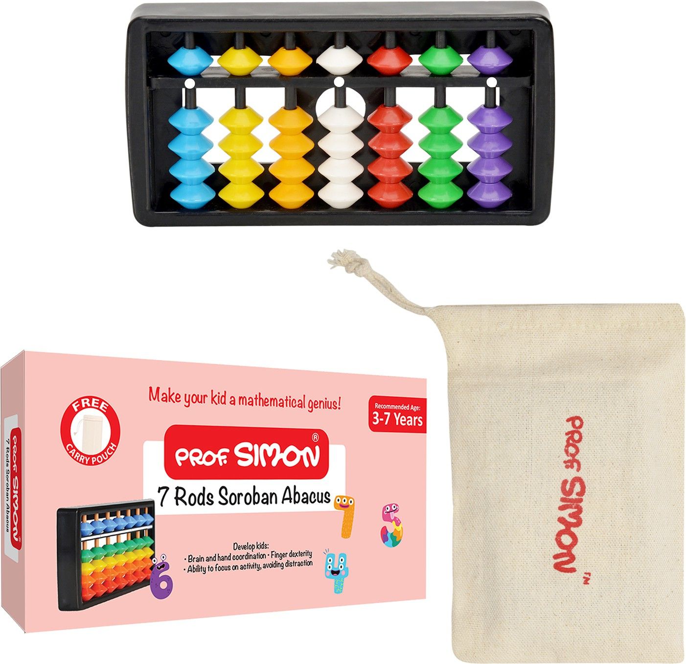 prof. simon 7 Rods Soroban Plastic Abacus for mathematics (Age: 3-7 years)-picture-19