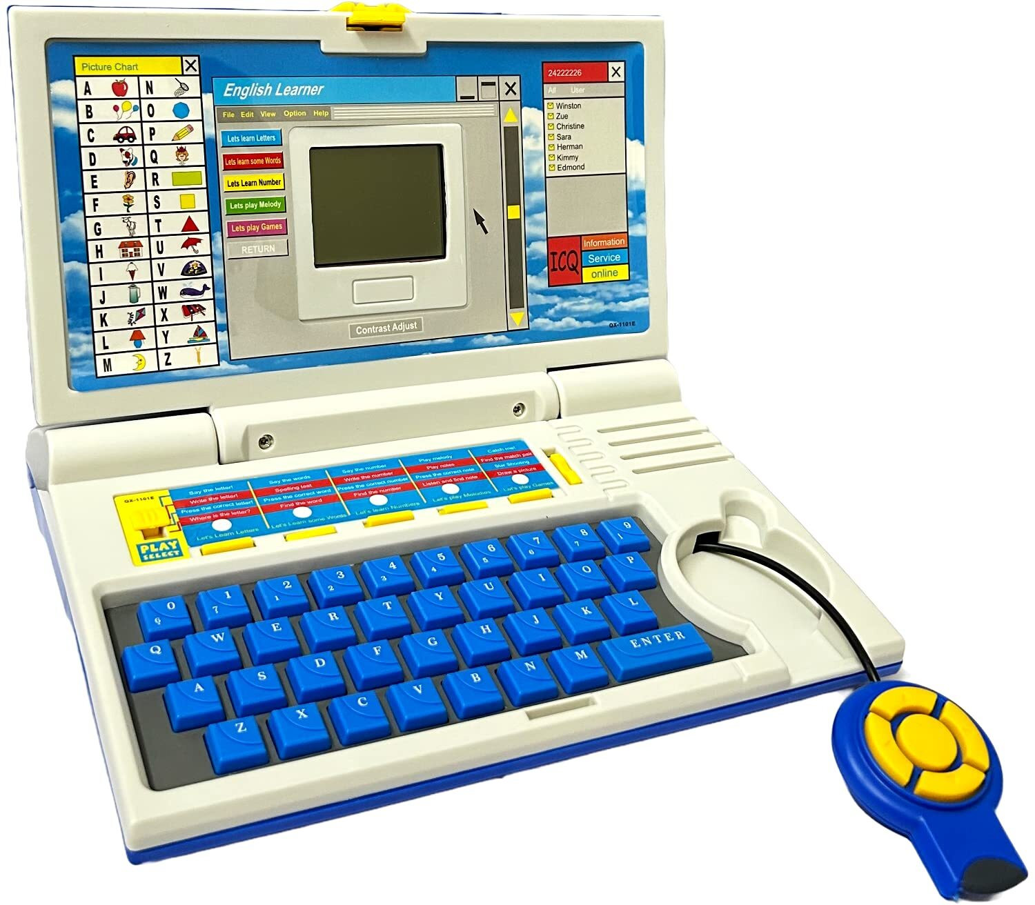 khelozz Learning Baby Computer 20 Fun Activities Laptop for Kids Learn Letter image 1
