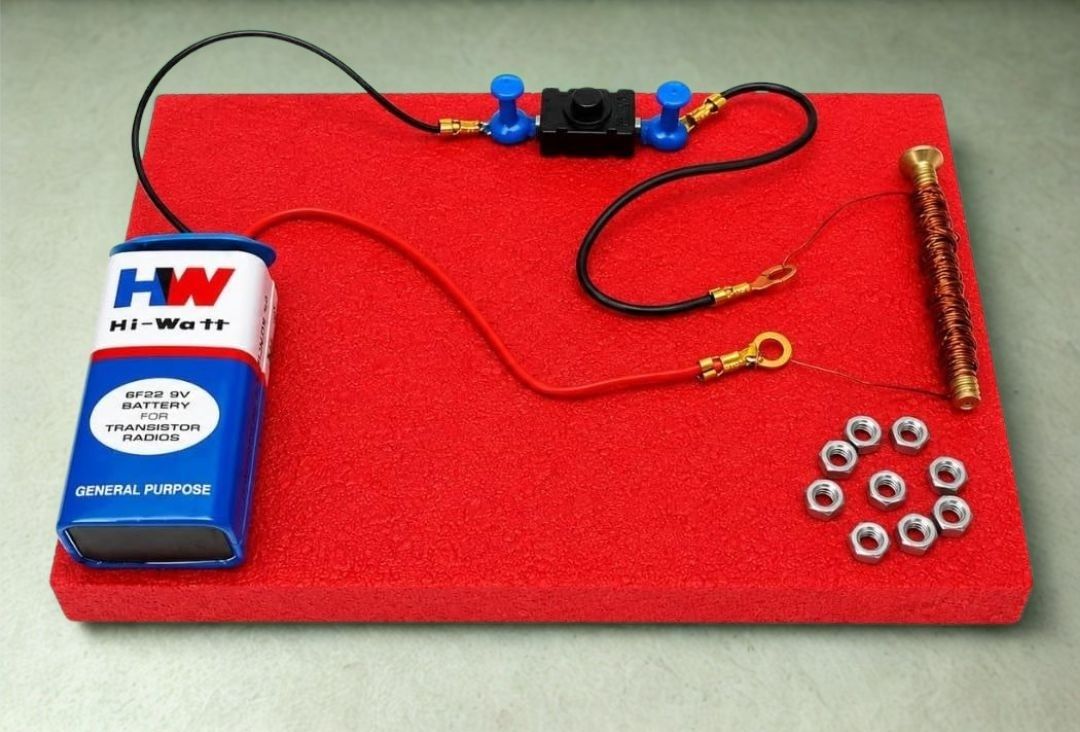erhindia DIY Electromagnet STEM Physics Learning Working Model for School Kids Students-picture-47