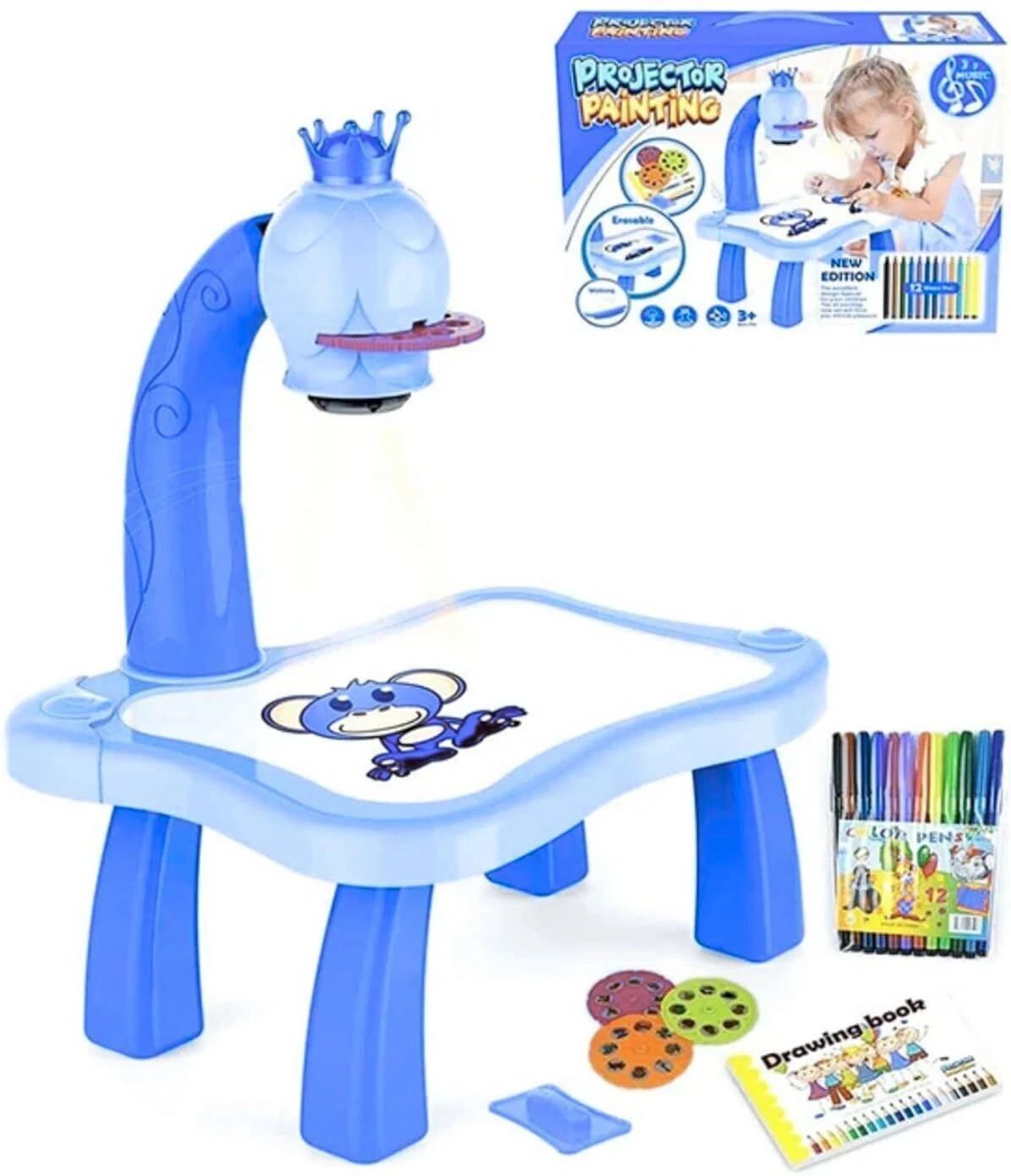 Kids Drawing Projector Table | Toy Projector Drawing Board for Kids