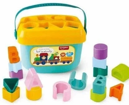 himanshu tex Baby First Sorting Blocks with Colourful and Alphabets Learning Toy image 1