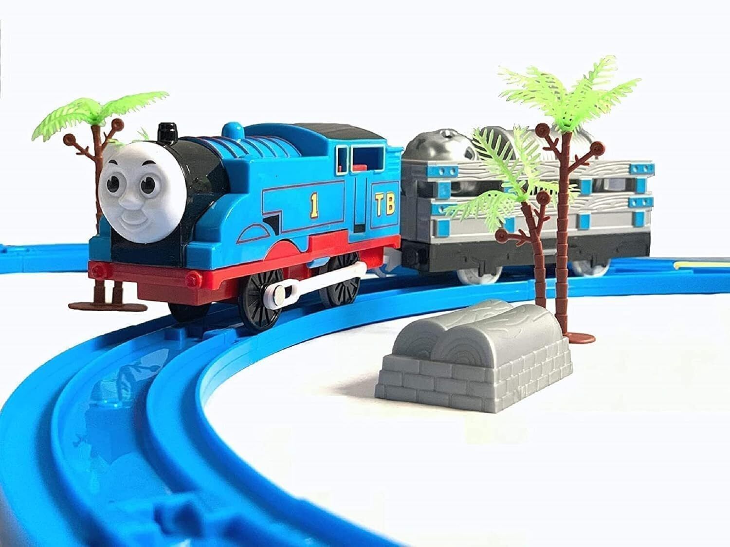 Train Toy for Kids Battery Operated Train Toys Track Set with Sound and Lights-image-4
