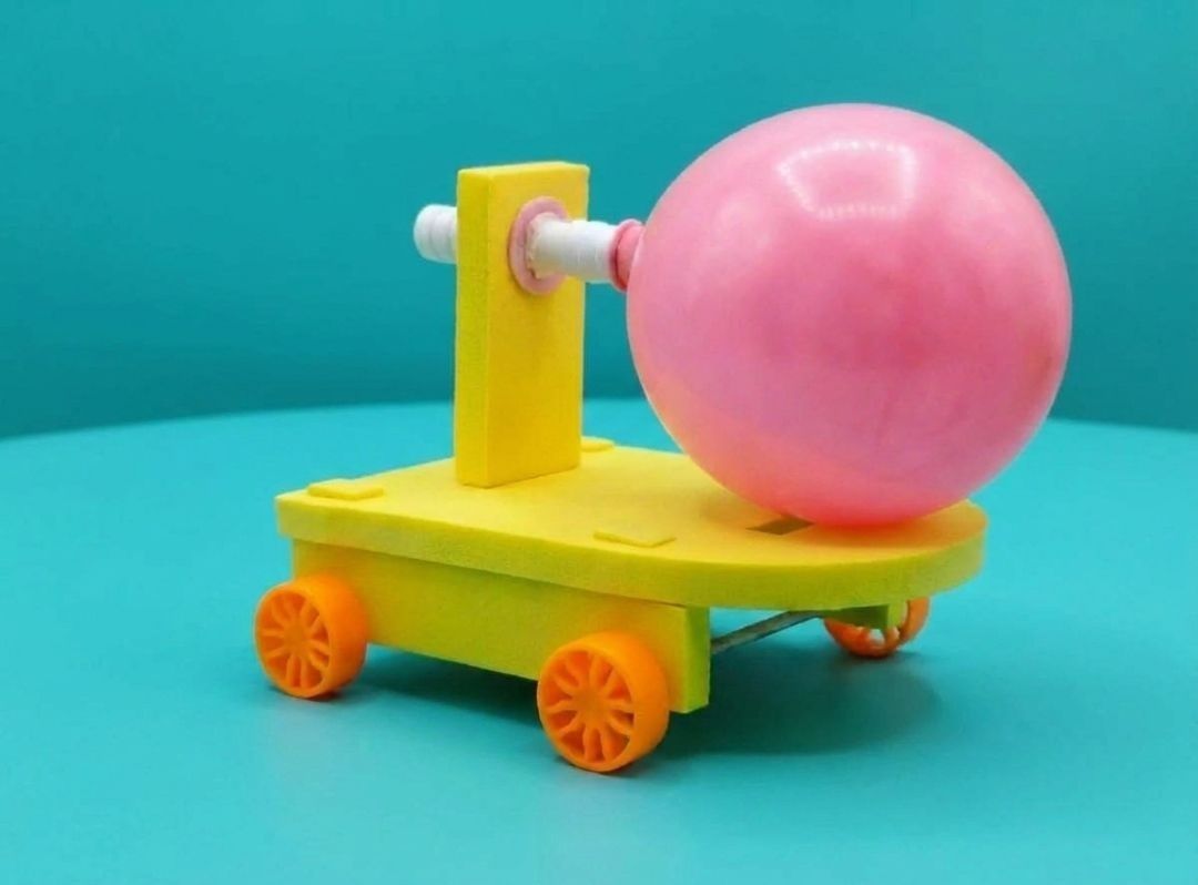 erhindia DIY Balloon Powered Car Science Experiment School Project Working Model STEM Kit-picture-10