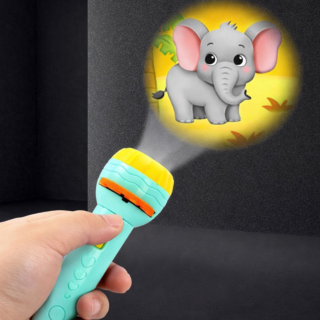 Mini Kids Projector Flashlight Toy with Interchangeable Slides-image-22